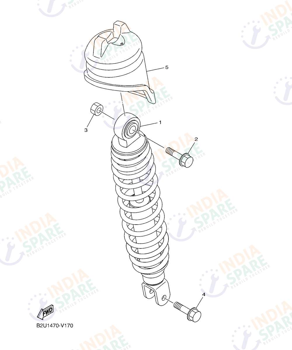 YAMAHA BKXF Series REAR SUSPENSION